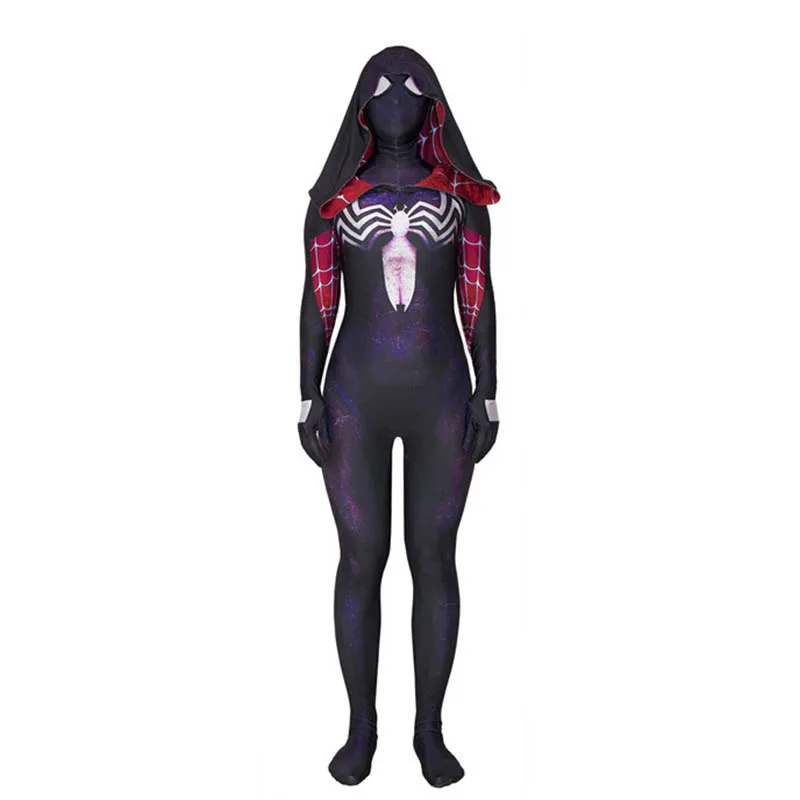 Костюм для косплея Venom Gwen Stacy костюм супергероя паука с 3D принтом из лайкры и