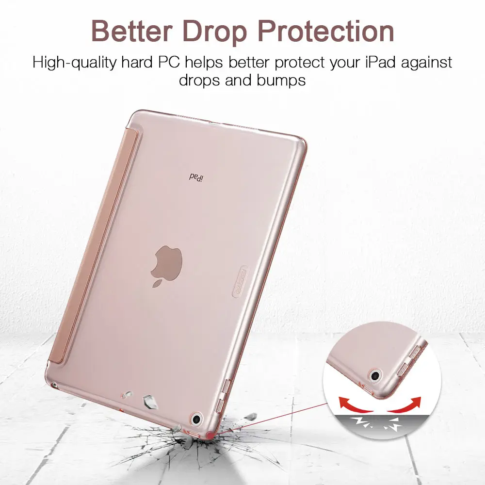 ESR чехол для iPad Air 3 Yippee Trifold умный чехол с функцией автоматического сна/пробуждения легкий чехол с подставкой жесткая задняя крышка для iPad Air 3