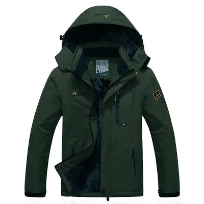 men army green Зимняя мужская и женская куртка, ветровка для кемпинга, походов, пуховое пальто для мужчин, для улицы, термо, для альпинизма, спортивные куртки, Chaqueta, водонепроницаемые - Цвет: men army green