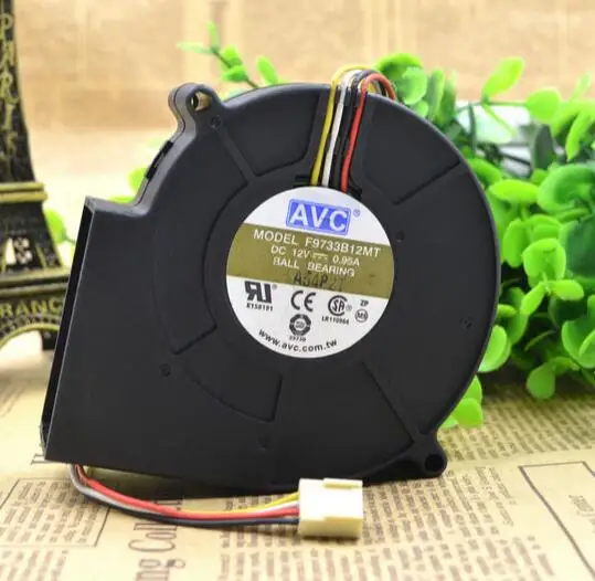 Вентилятор AVC 9733 F9733B12MT 9 см 12 В 100 А 4 проводной вентилятор с противоположным