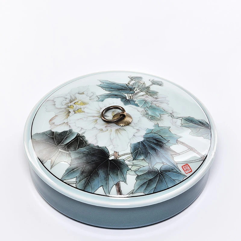 Коробка для хранения чая в китайском стиле держатель чайного торта ручная