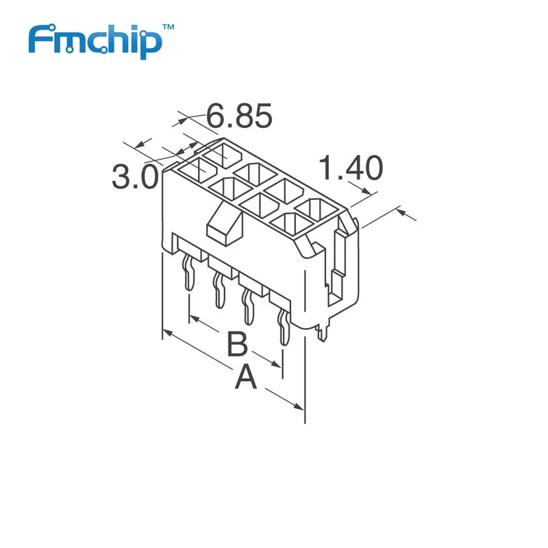

0430452012 Connectors 43045-2012 20 Positions Header, Shrouded Connector 0.118" (3.00mm) Through Hole Tin