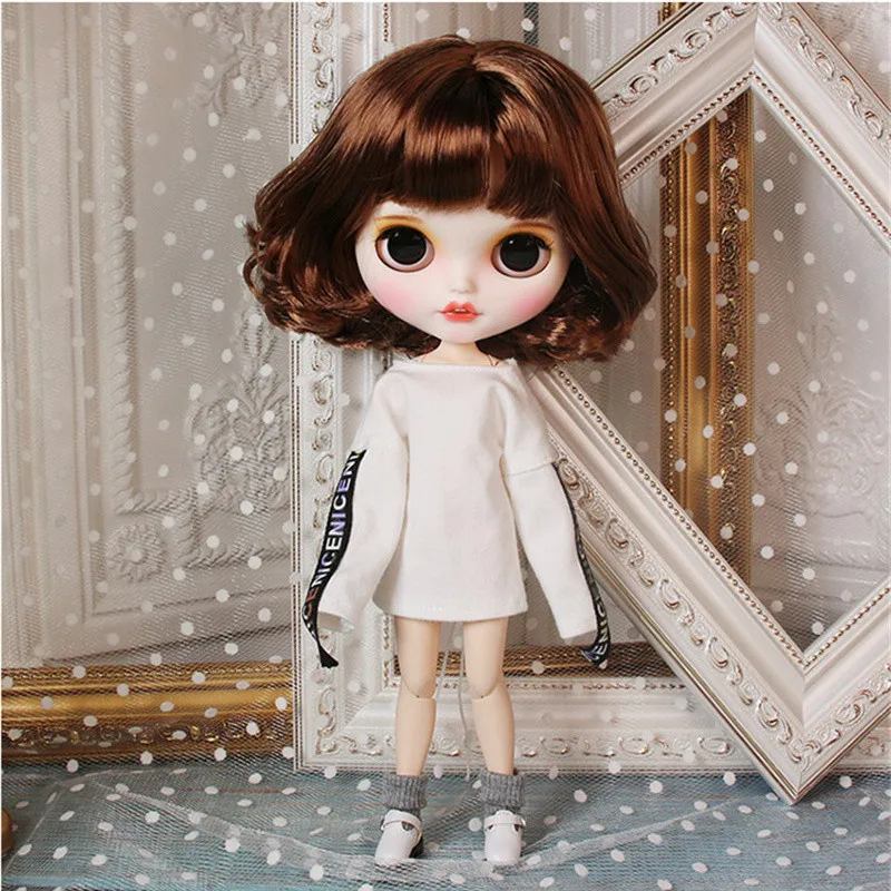 Кукла Blyth ICY DBS для серии № BL9158 кукла из коричневых волос с отверстиями рта и
