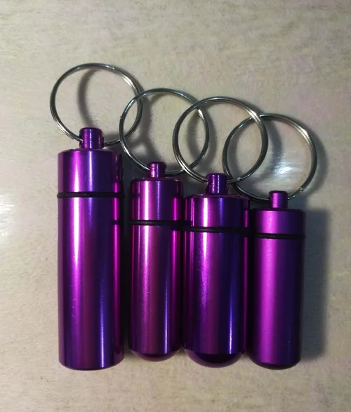 Новый Многоцветный Водонепроницаемый Алюминиевый Сплав Открытый Pill Box Первая