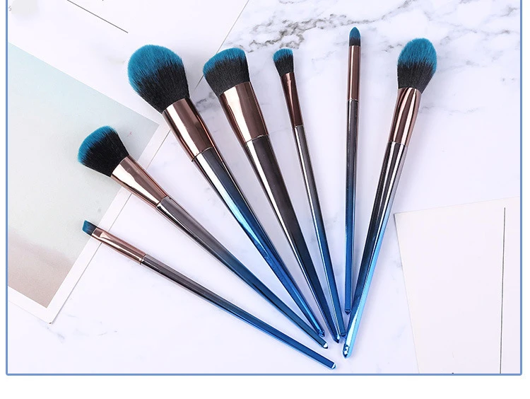 Seven black jump blue rink brush foundation beginner make-up tools do not eat powder makeup | Красота и здоровье