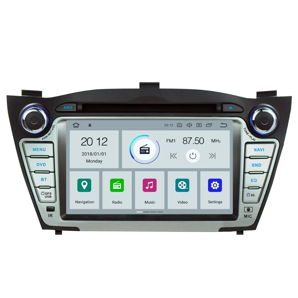 Aotsr Android 9 0 GPS навигация автомобильный DVD плеер для Hyundai IX35 Tucson 2009 2015 мультимедиа 2 din