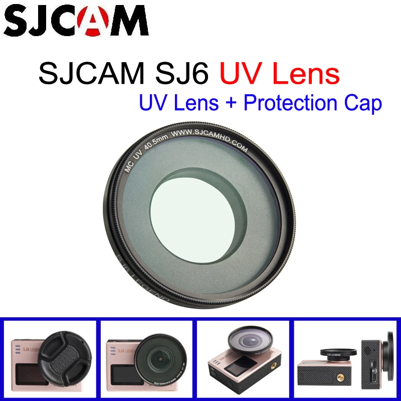 Оригинальный УФ объектив SJCAM SJ6 Legend MC 40 5 мм с защитой от царапин фильтр + Крышка для