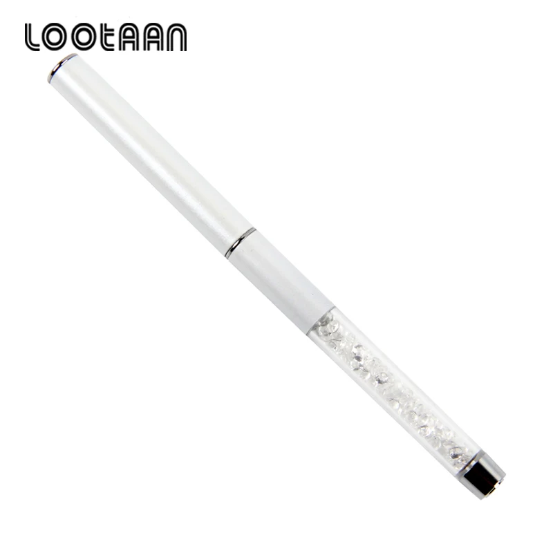 Lootaan#4#6 колинский СОБОЛЬ Акриловая кисть для ногтей Дизайн ногтей УФ Гель-лак краска белый горный хрусталь кристалл акриловый маникюр инструменты для ногтей