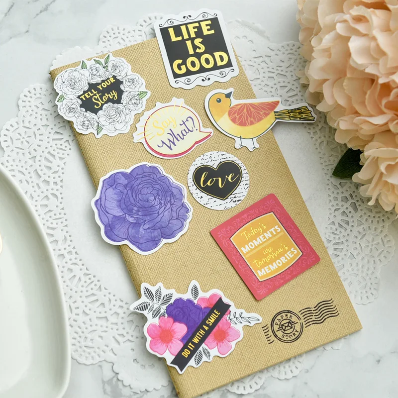 KSCRAFT Tell Your Story Paper Cardstock Die Cut Stickers for DIY Scrapbooking/photo album Decoration Card Making Crafts | Дом и сад