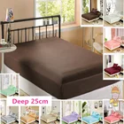 Простыня наматрасник из 100% шелка тутового шелкопряда, протектор матраса 25 см, однотонный, разные размеры, бесплатная доставка