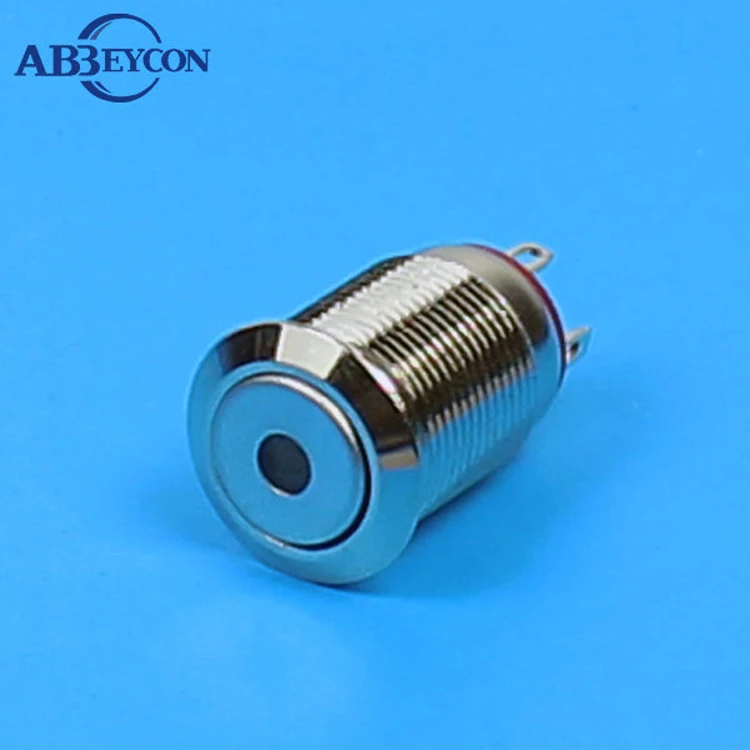 12mm Flat Front Head Momentary Dot Lamp Waterproof Light Led Push Button Switch Metal Shell IP65 4 Pin Terminal | Обустройство дома
