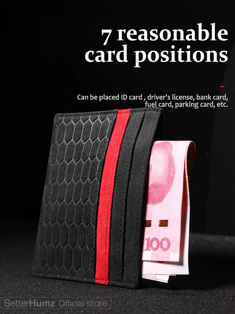 Alcantara чехол банк Кредитная карта ID держатель для карт карты посылка монета мужской кошелек бумажник чехол с дизайном приклшючение для audi a3 a4 b8 b6 a6 c6 c5 a5 b7 q5 q7