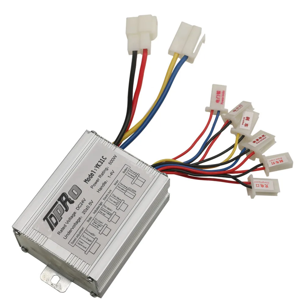 TDPRO 24 V/36 V/48 V 350/500/800/1000W мотор щетка контроллера Скорость поворотный захват дросселя для электрического велосипеда скутера ATV багги велосипед