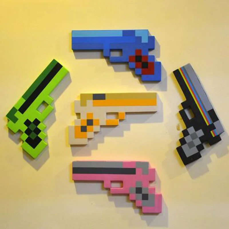 Minecraft рисунок игрушки Косплей Пена Меч Пикакс пистолет Ева Алмазный оружия