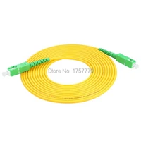 10pcsbag scapc 3m singlemode simplex fiber optic patch cord sc 3m 3 0mm ftth fiber optic jumper cable