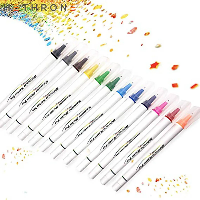 Hethrone 48 шт. цветов FineLiner рисунок акварельные художественные маркеры ручка крючок