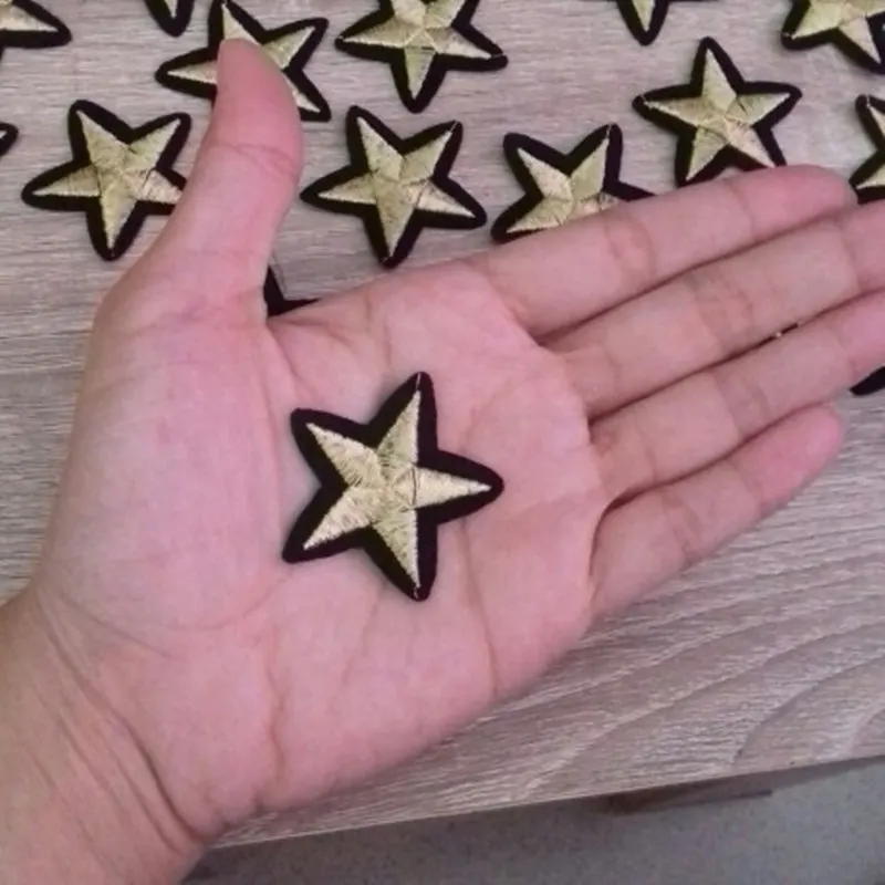 20 шт. вышитые золотые звезды|embroidered iron|iron on badgesbrand iron |
