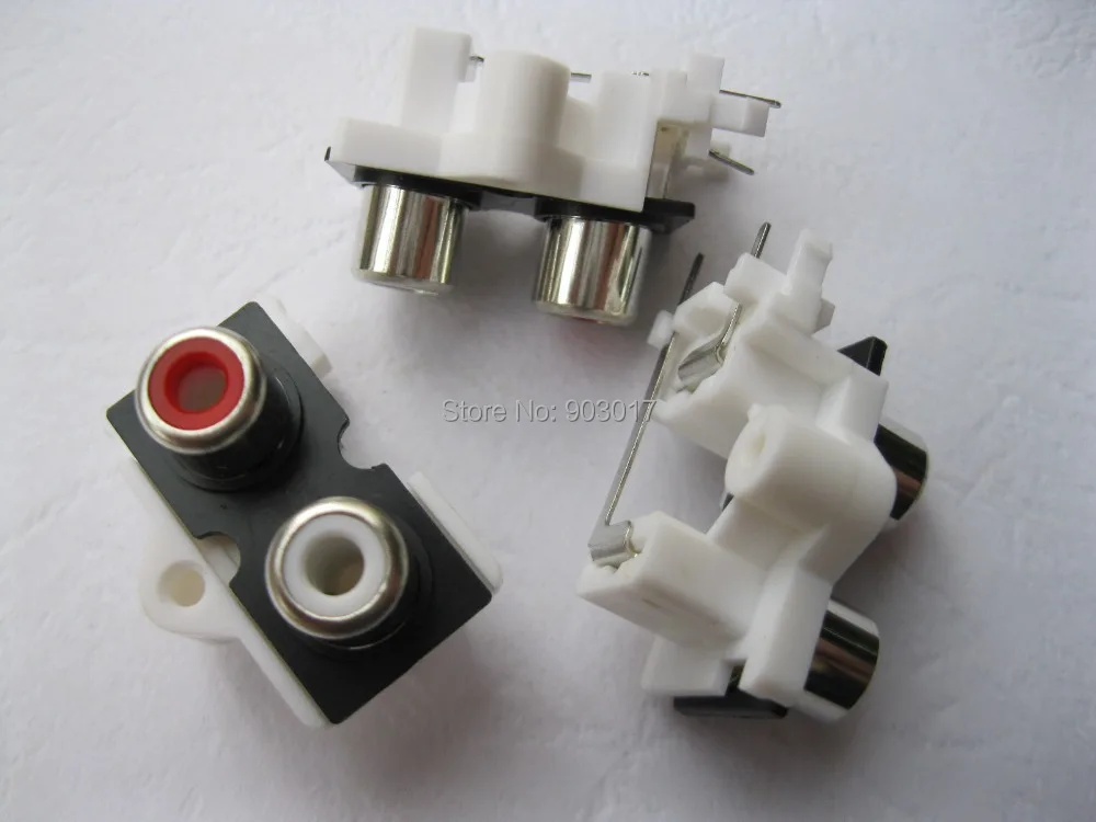 150 шт. в партии разъем AV Pin гнездо RCA 2 цвета аудио видео фоторазъем | Обустройство