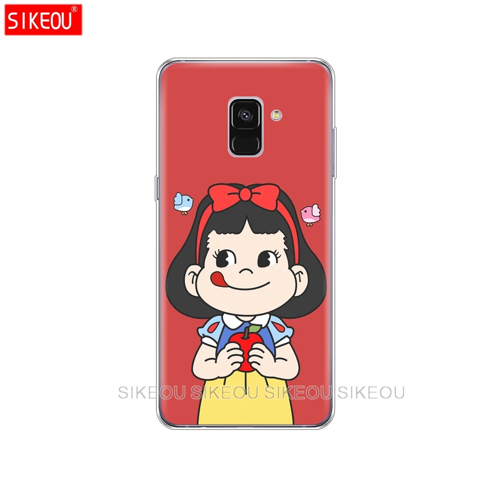 Силиконовый чехол для телефона Samsung Galaxy A8 2018 A3 A310 A5 A510 A7 2016 2017 Peko молочная девушка |