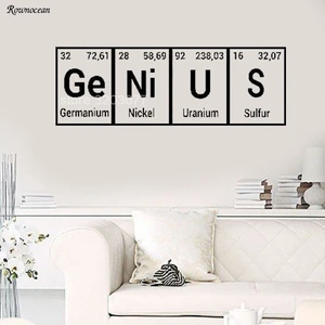 Периодический Настольный элемент, художественный класс, настенная наклейка, фотография, Виниловая наклейка, Подростковая спальня, самоклеящаяся роспись SK25