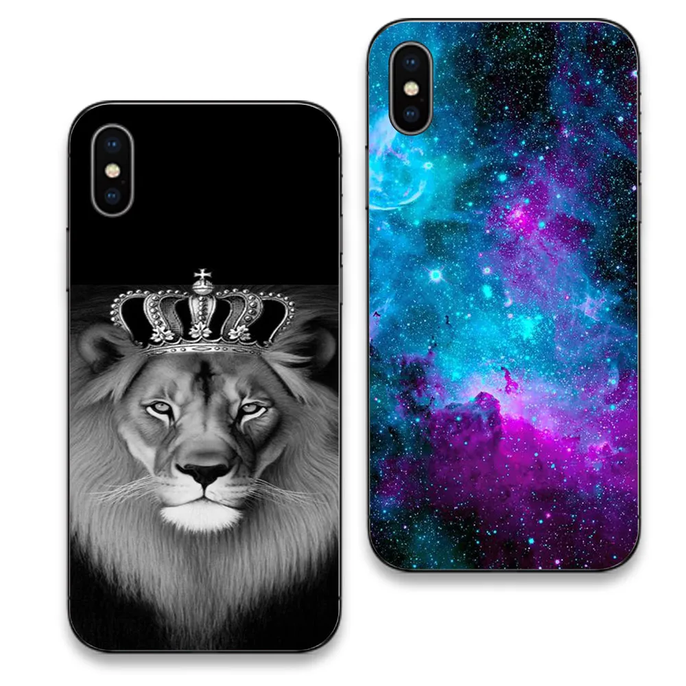 Kisscase Звездное небо Узорчатый корпус для iPhone XS Max XR Обложка Ультра тонкий мягкий
