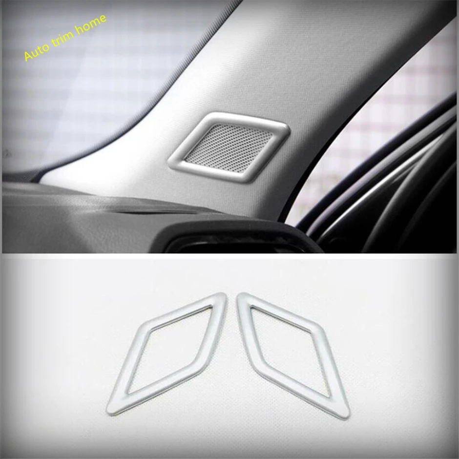

Car Pillar A Post Stereo Speaker Audio Loudspeaker Sound Cover Trim ABS Matte / Carbon Fiber Look Fit For Audi Q3 2019 2020 2021