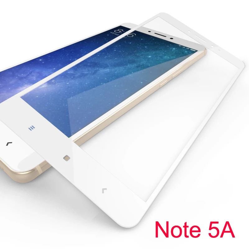 Для Redmi Note 5A стеклянная пленка 2G + 16G Защитная для экрана закаленное стекло 3D