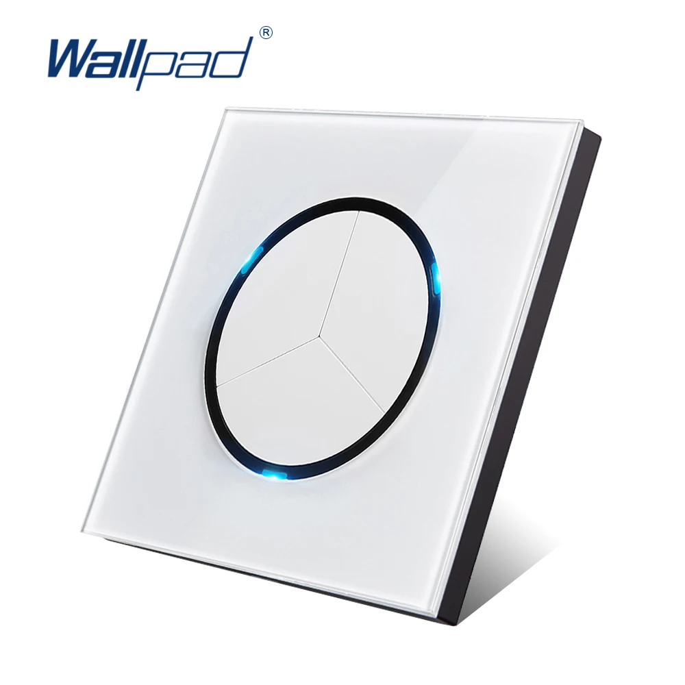 Wallpad L6 светодиодный 3 Gang 2 Way Кнопка настенный выключатель света с Светодиодный