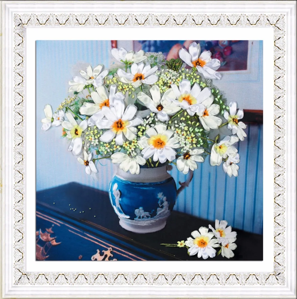 Новое поступление наборы для рукоделия с необработанными 3D лентами цветочной