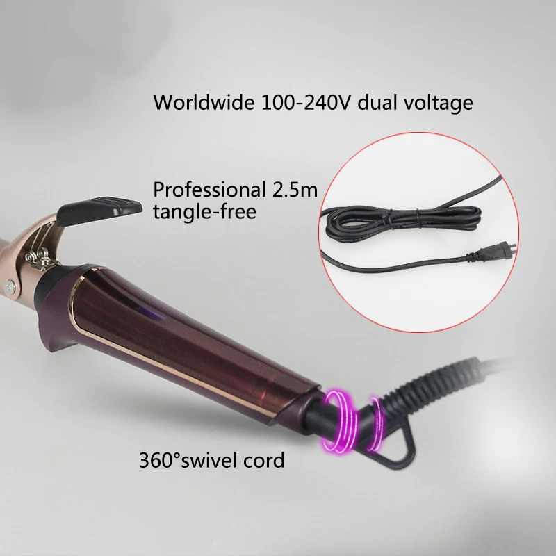 Щипцы для завивки волос профессиональная керамическая плойка с ЖК дисплеем