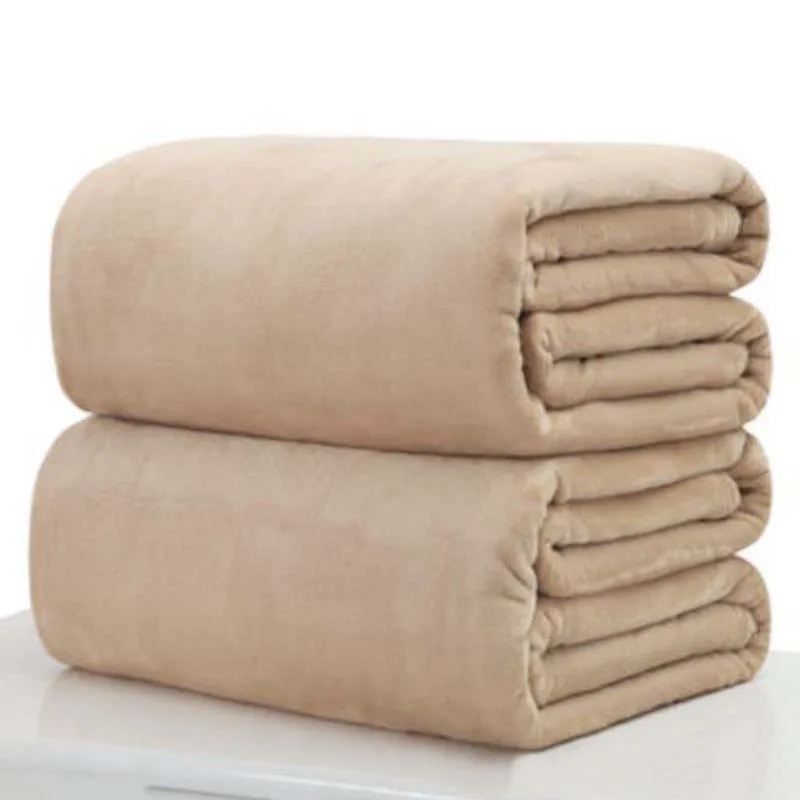 DIDIHOU домашний текстиль Одеяло сплошной цвет супер теплые мягкие фланелевые