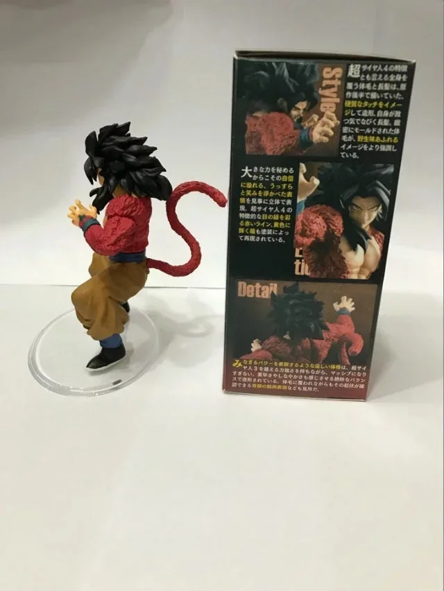 Anime 14CM Dragon Ball GT Goku Figurine Dragonball Styling Super Saiyan 4 Son PVC Action Figure Model Toy Collectible Doll | Игрушки и