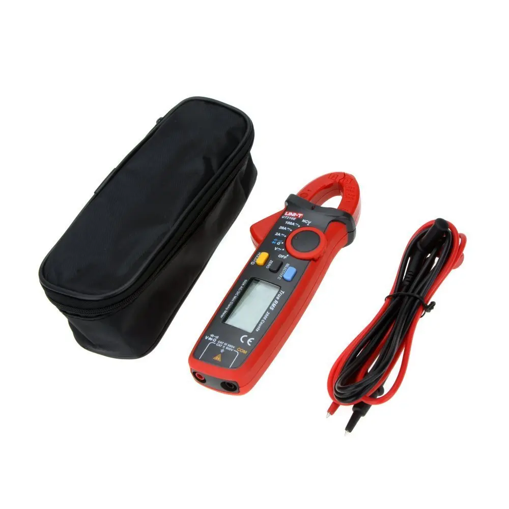 Uni t Мини цифровой клещи мультиметр UT210E ручной RMS AC/DC Измеритель сопротивления