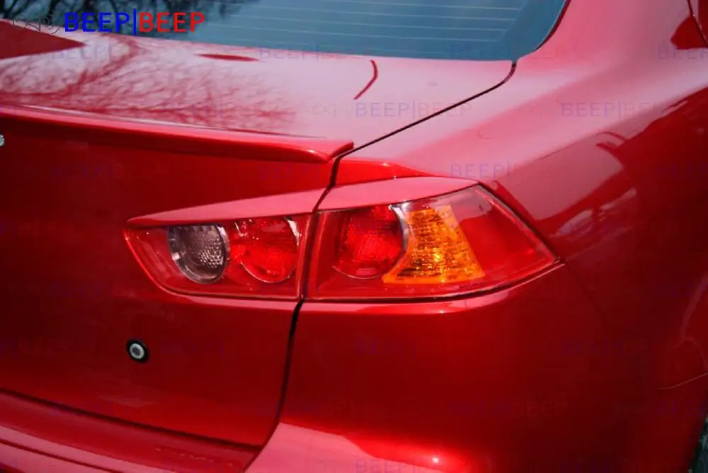 Накладки на задние фары для Mitsubishi Lancer X 2007-2010 из АБС-пластика украшение