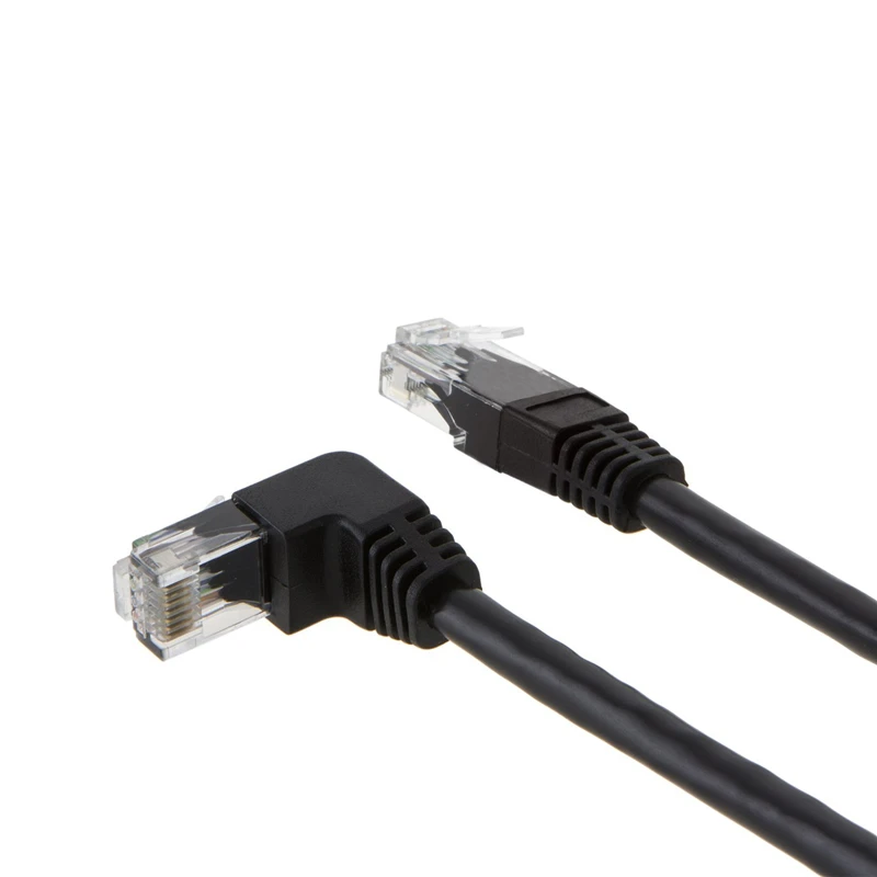 Соединительный кабель Ethernet Angle CAT6 (3 3 фута) Угловой LAN с позолоченным контактом 50U