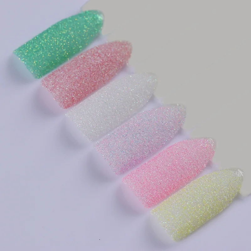 Набор блестящих пудр для ногтей сахарный пигмент УФ-гель дизайна 12 ярких цветов |