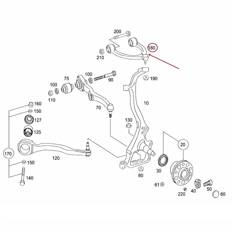 Верхняя U образная подвеска переднее колесо поворотный рычаг подходит для S