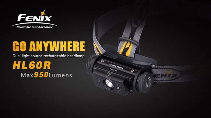 Fenix HL60R двойной светильник источник Перезаряжаемые Micro USB Cree Светодиодные XM-L2 U2
