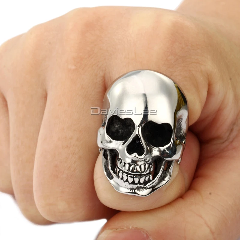 Мужское кольцо Davieslee из нержавеющей стали 316L в стиле ретро|ring jewelry case|ring size jewelryjewelry