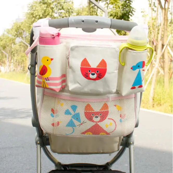 Baby Stroller Car Seat Organizer Holder Multi-Pocket Travel Storage Mummy Bags Lovely Cartoon Styling Hanging Bag for Children | Автомобили