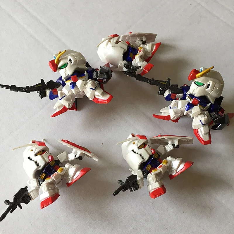Japan anime gundam knights model plastic 6cm figures doll DIY mini Q version Gundam Robot Toy collection | Игрушки и хобби