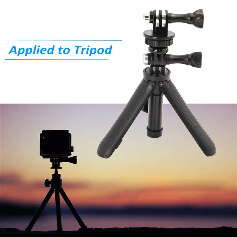 Universal Tripod Mount Adapter for Gopro Hero 6 Hero 5 Hero 5 Session Cameras and Sjcam Xiaoyi Action Cameras Holder images - 6
