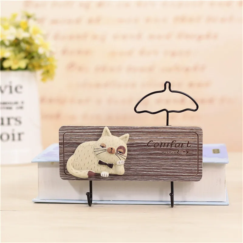 Hoomall мультфильм кошка полимерные Крючки Висячие Ювелирные изделия одежда пальто