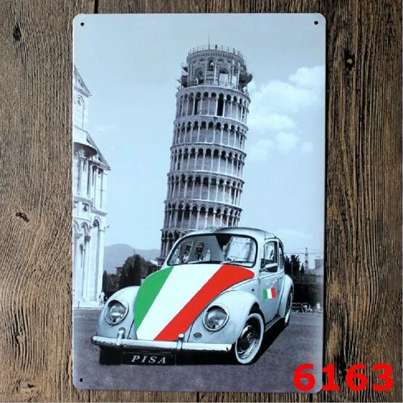 Классический автомобиль Placa Decorativa Старинные Металлические Знаки олова ремесла