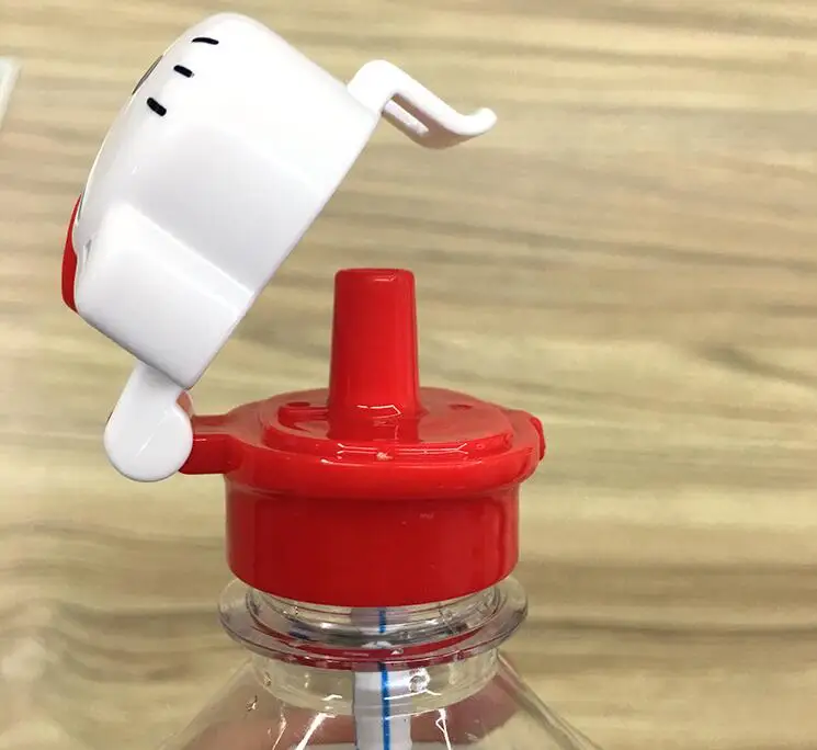 (5 шт./лот) мультяшная Мелодия Детская Бутылочка соломинки крышки для бутылки 350 ~