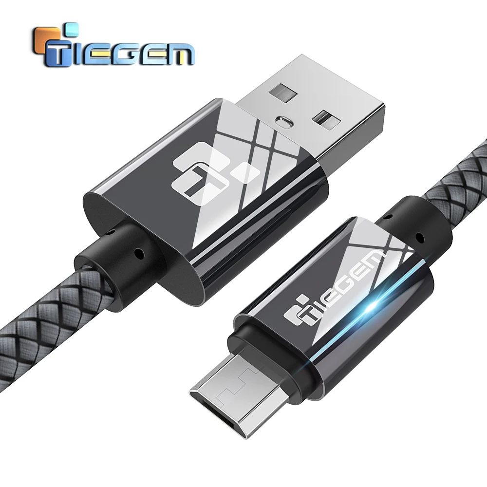 

TIEGEM Micro USB Cable 2A Fast Charger USB Data Cable Mobile Phone Charging Cable for Samsung Xiaomi Huawei Android Tablet Cable