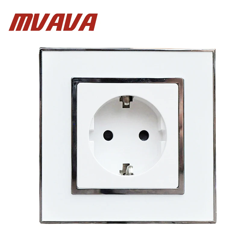 Mvava Европа розеток Schuko зеркало хрусталя ЕС Пособия по немецкому языку