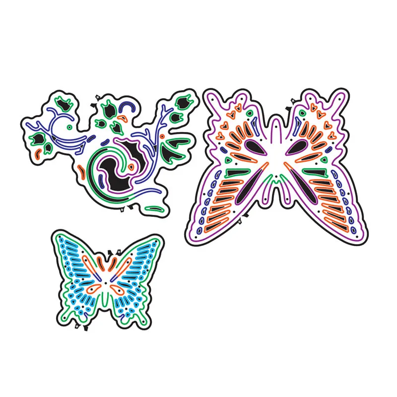 

WYSE Metal Cutting Dies Sea Star Dies Butterfly Shell Frame Craft Die Scrapbooking Die-Cut for DIY 3D wedding Paper Pop UPCard