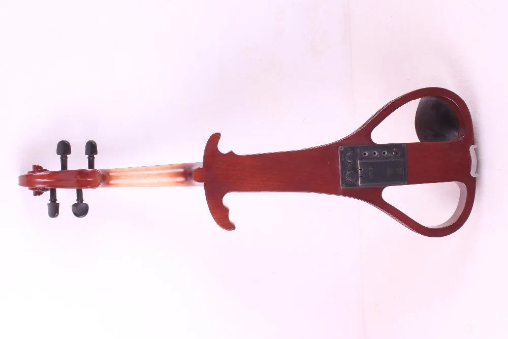 Белый красный 4/4 электрическая скрипка бесшумный звукосниматель тонкий тон