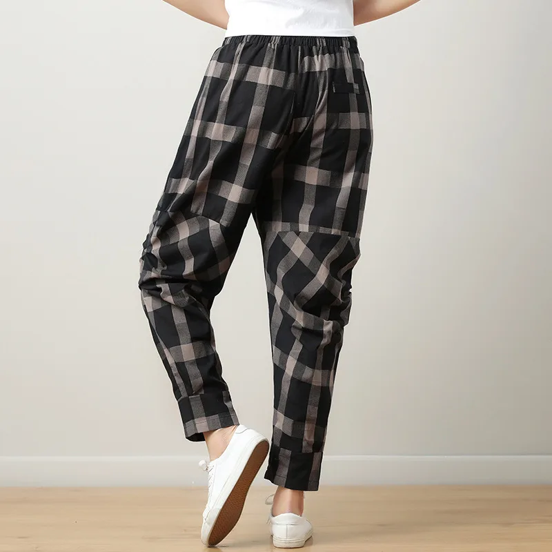 Весенне-летние женские штаны хлопковое покрывало повседневные Длинные шаровары